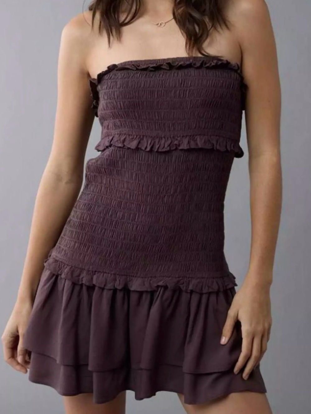 American Eagle strapless mini dress - Brown